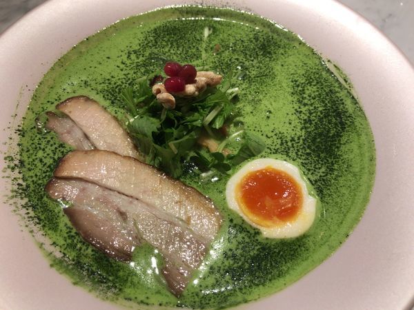 「抹茶鶏白湯らぁめん980円」@MENSHO SAN FRANCISCOの写真