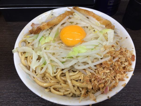 「小+汁なし」@ラーメン二郎 川越店の写真