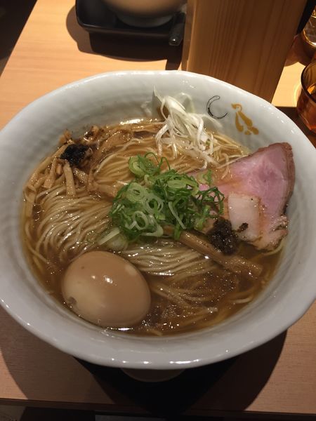 「味玉そば＋麺大盛」@SOBAHOUSE 金色不如帰 新宿御苑本店の写真