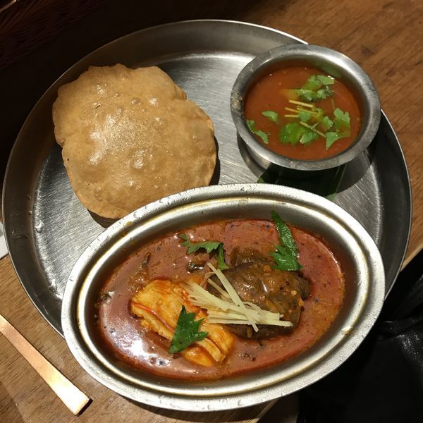 「鱧と茄子のミーンコランブ（冷やし）」@エリックサウスの写真