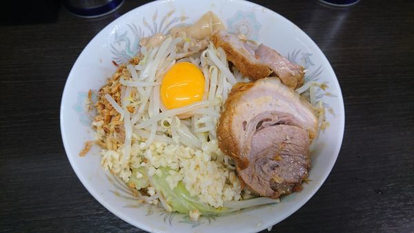 「小汁なし(麺半分)」@ラーメン二郎 川越店の写真