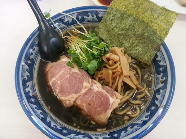 「黒醤油太麺」@あぢとみ食堂の写真