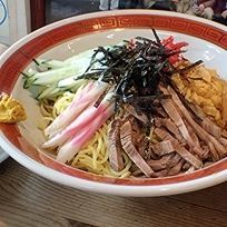 「冷し中華650円(麺硬め)+焼餃子300円+チャーハン」@正太楼の写真