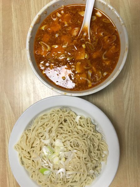 「麻婆つけ麺 (激辛)」@満腹ラーメン 富田屋 旗の台東口店の写真