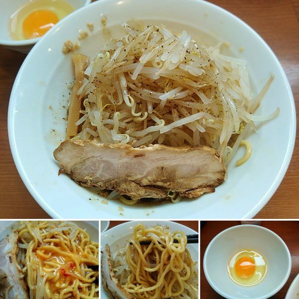 「まぜそば＋生卵＝810円」@中華そば 七麺鳥の写真