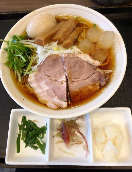 「【期間限定】ネギ香る冷し鰹らーめん(味玉)」@INOSHOWの写真