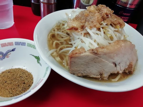 「ラーメン並＋魚粉50円」@ラーメンハイキックの写真