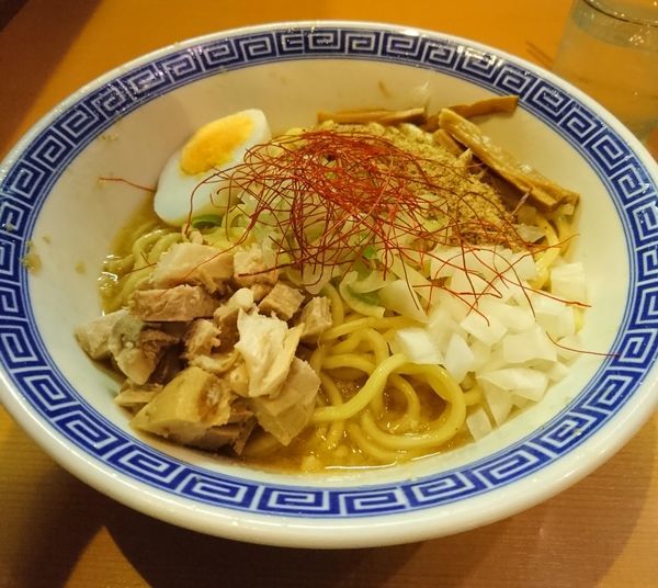 「７月限定 雷神まぜそば中盛 追い飯」@常勝軒 本庄店の写真