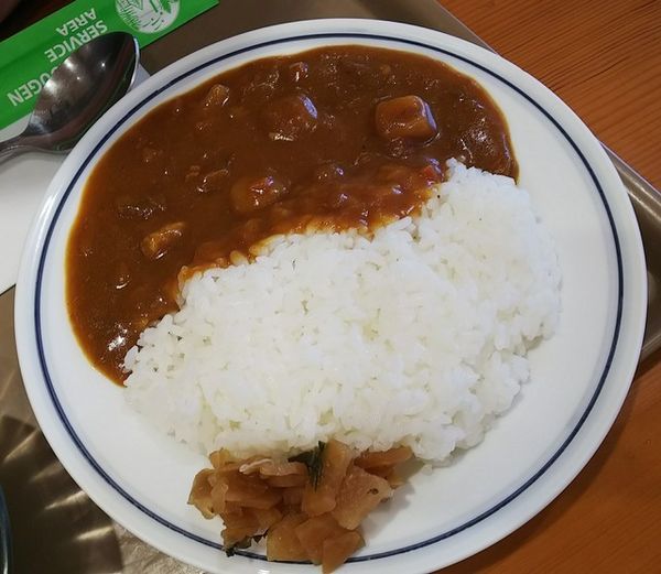 「ミニカレー310円＆野菜サラダ200円」@麺屋りんどうの写真