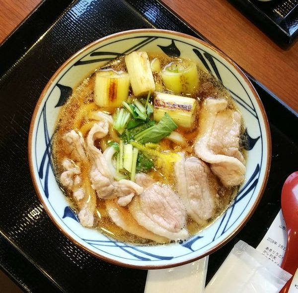 「鴨ねぎうどん並640円」@丸亀製麺 山形店の写真