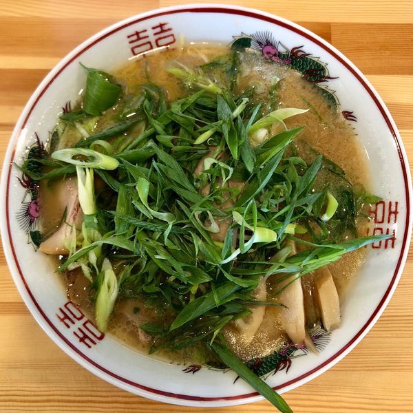 「豚骨醤油ネギラーメン (700円)」@ラーメン食堂の写真