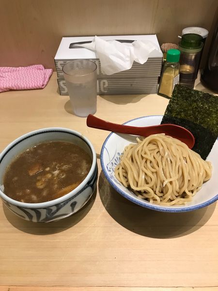 「濃厚煮干つけ麺」@麺屋 狢〜むじな〜の写真