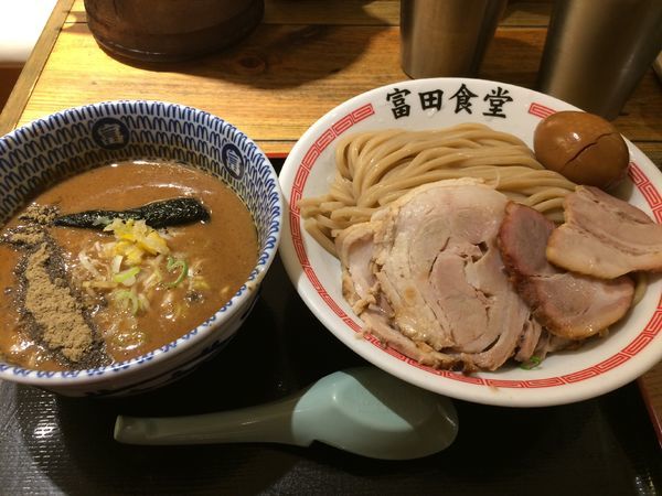 「特製濃厚つけ麺(220g)1150円」@松戸中華そば 富田食堂の写真