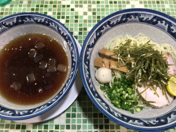 「限定：いりこの冷やし中華ざるそば850円」@中華そば いぶしの写真