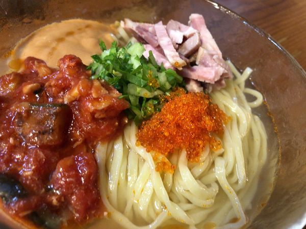 「【限定】オマール海老の冷やし海老鮮丸 950円」@はりけんラーメン 南店の写真