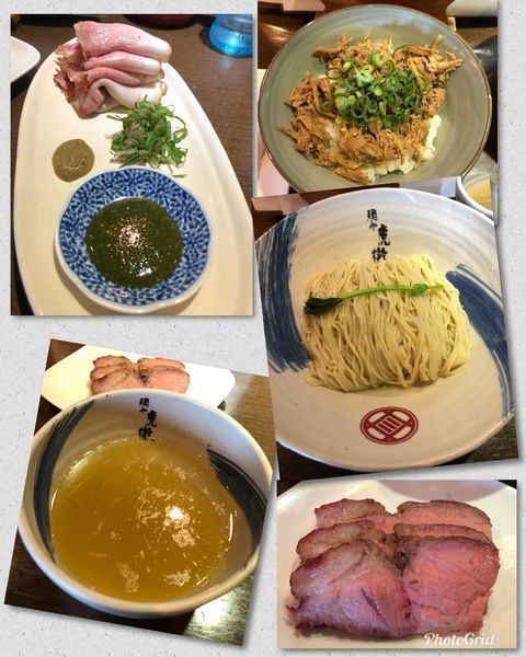 「薬涼 潮つけそば(並盛)＋α (計1200円)」@麺や 虎徹の写真