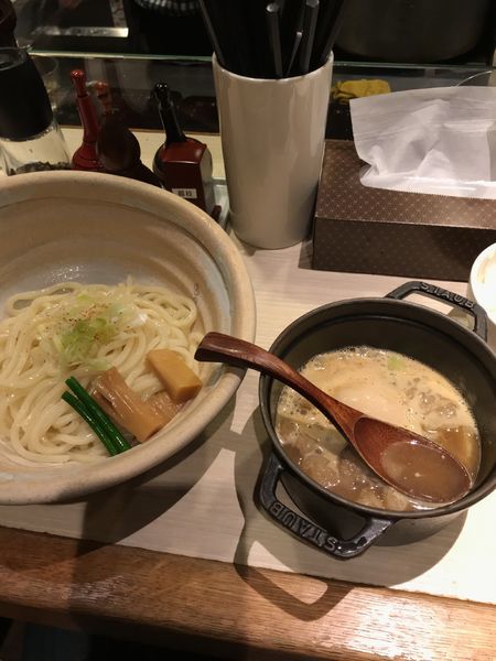 「味玉もつつけ麺」@鷄魚介 ほそ道の写真