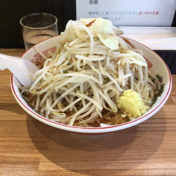「しょうゆラーメン 麺少なめ 野菜 生姜」@ラーメン すけがわの写真