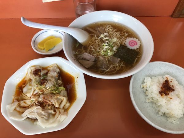 「ラーメンセット」@わだの写真