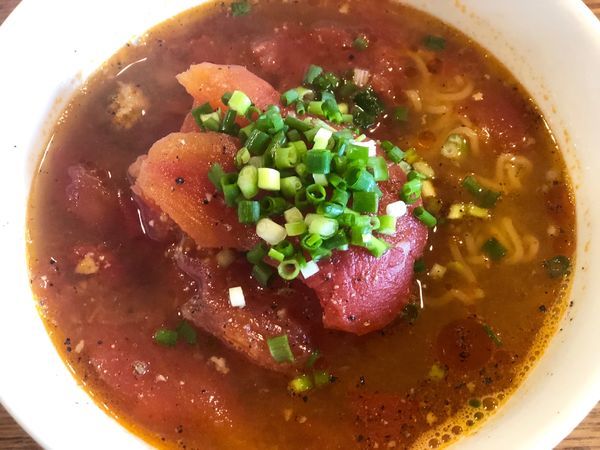 「特製とまとラーメン 750円」@べんべら庵の写真