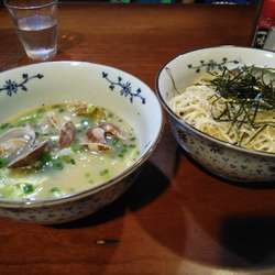 アサリのボンゴレ風つけ麺