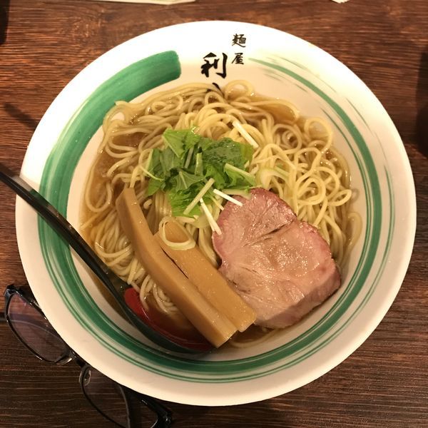 「冷やしらぁめん（イカ出汁）」@自家製麺 麺屋 利八の写真