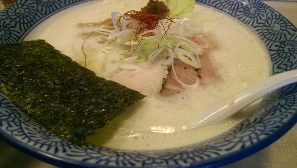 「鶏豚セット(濃厚鶏豚ソバ＋鶏めし)」@鶏豚骨 一學の写真