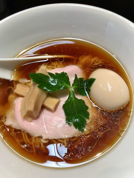 「味玉醤油蕎麦 ¥880」@神保町黒須の写真