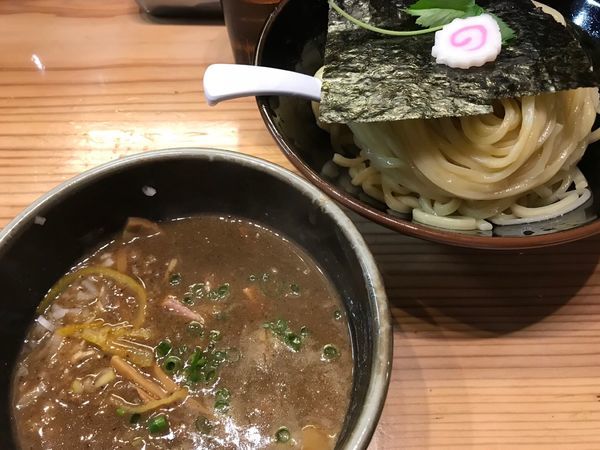 「濃厚煮干しつけ麺」@銀座 朧月の写真