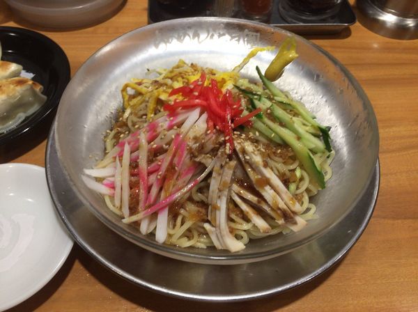 「冷し中華そば 彩花+ギョーザセット」@らあめん花月嵐 三鷹南口店の写真