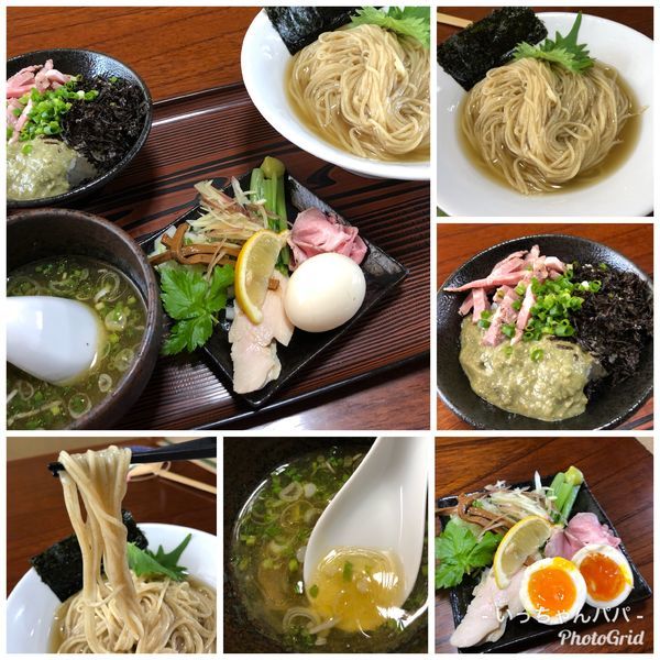 「昆布水冷製そばwith煮干ダレ 850円 味玉 100円他」@と多゛食堂の写真