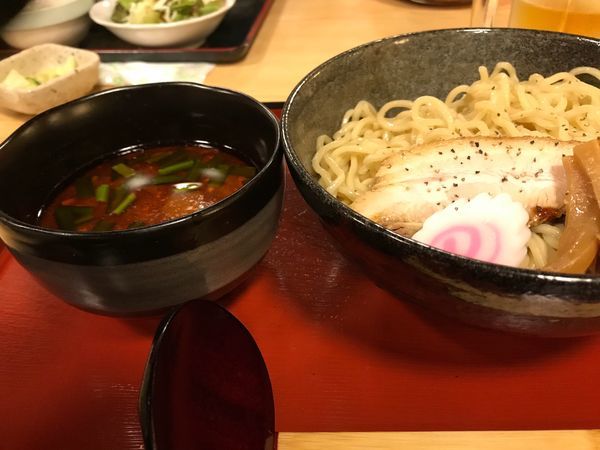 「勝浦坦々麺（つけ麺大盛り）」@まんまる亭の写真