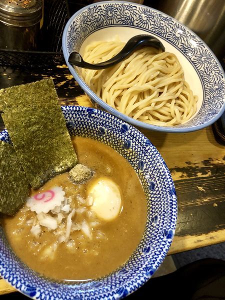 「【限定】鶏白湯煮干しつけ麺 ZED ￥900」@狼煙 〜NOROSHI〜の写真