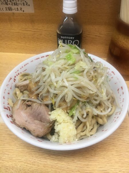 「小ラーメン  冷まし  ヤサイ➕ニンニク➕アブラ」@ラーメン二郎 環七新新代田店の写真