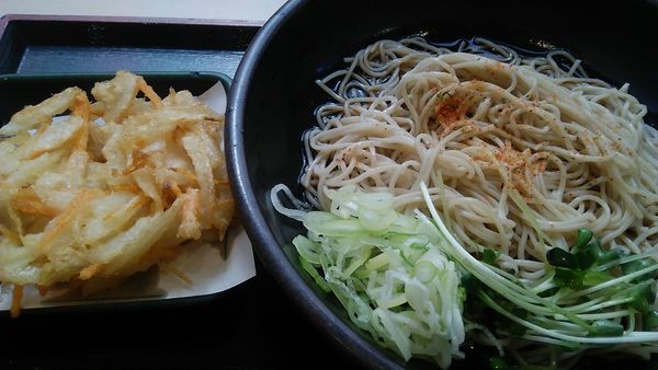 「冷しかきあげそば 420円」@ゆで太郎 小岩北口店の写真