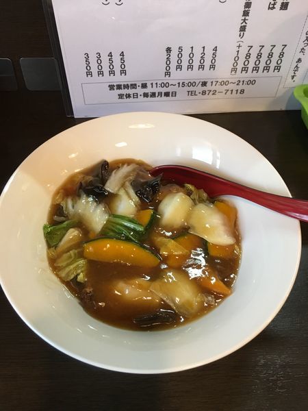 「あんかけ麺」@札幌背脂煮干し 寺壱商店の写真