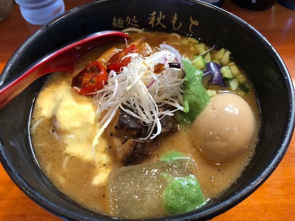 「味玉冷やし味噌」@麺処 秋もとの写真