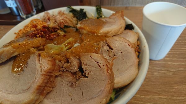 「冷やしまぜそば(倍盛)」@ジャンクガレッジ 東大宮店の写真