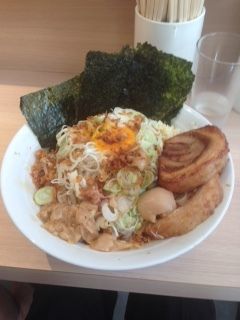 「ラーメン汁無し」@麺屋 味方の写真