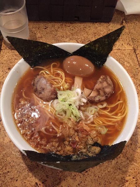 「赤鬼 ＋味付玉子」@きくちひろきの写真