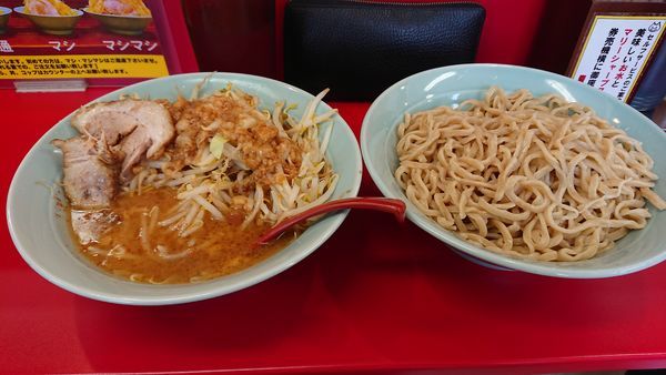 「つけ麺 350g ヤサイ普通アブラマシ」@立川マシマシ 足利総本店の写真