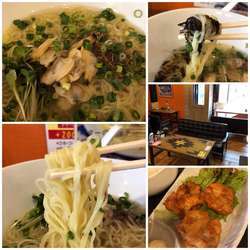 あさり冷やしらーめん750円＋ﾗﾝﾁｾｯﾄ（唐揚げ）