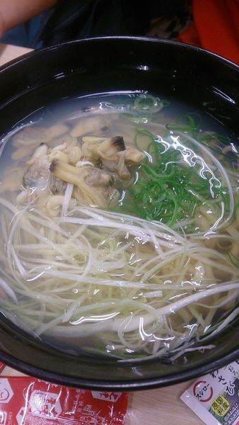 「鯛だしあさり塩ラーメン」@スシロー 筑西玉戸店の写真