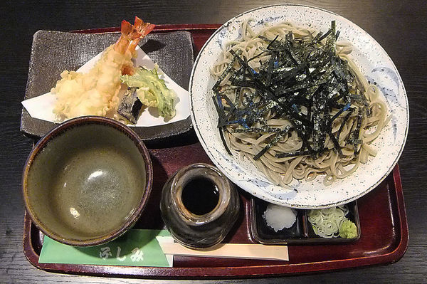 「天ざるそば(大盛)」@手打そば ふしみの写真