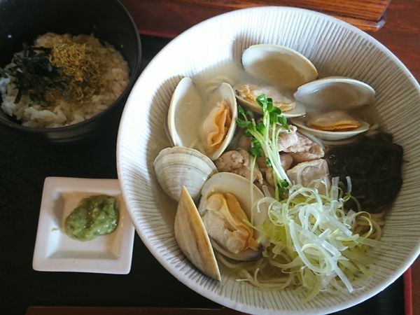 「【限定】鶏と貝の冷やしそば ￥830」@和風らーめん 凪の写真