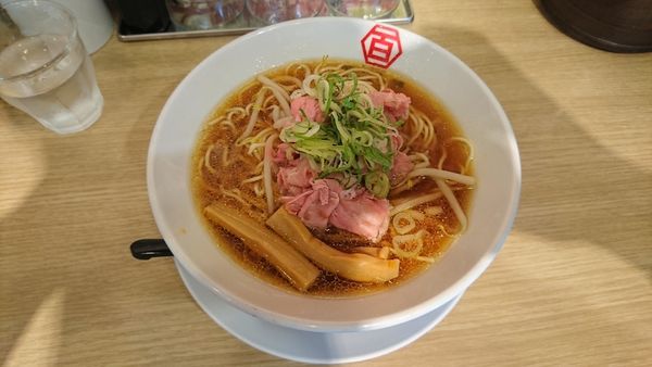 「肉汁中華そば(醤油)780」@百年本舗 秋葉原総本店の写真