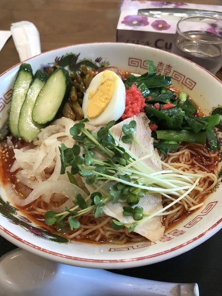 「冷やし満州ニララーメン　ミックス　ガリ」@さかえや本店の写真