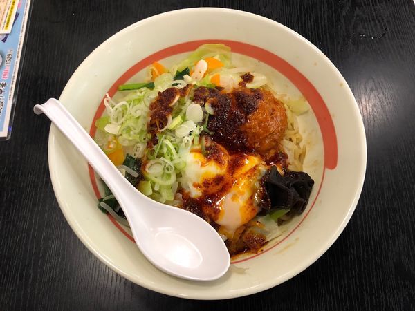 「台湾野菜まぜめん（辛シビ）」@幸楽苑 万博記念公園店の写真