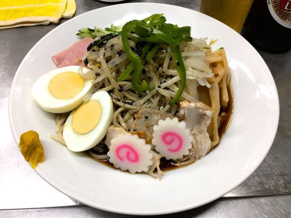 「キリンラガービール中瓶 → 冷し五目」@中華そば みたかの写真