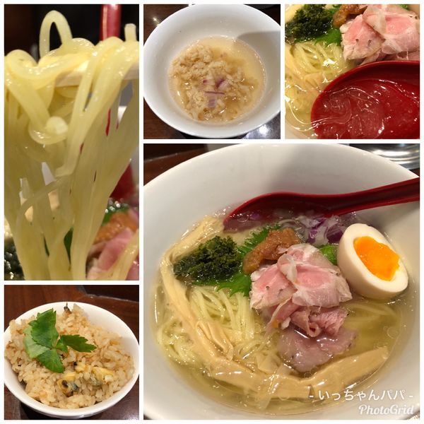 「限定）紀州南高梅と鯵の冷やし 800円 炊込み飯100円」@煮干中華そば 鈴蘭 新宿店の写真